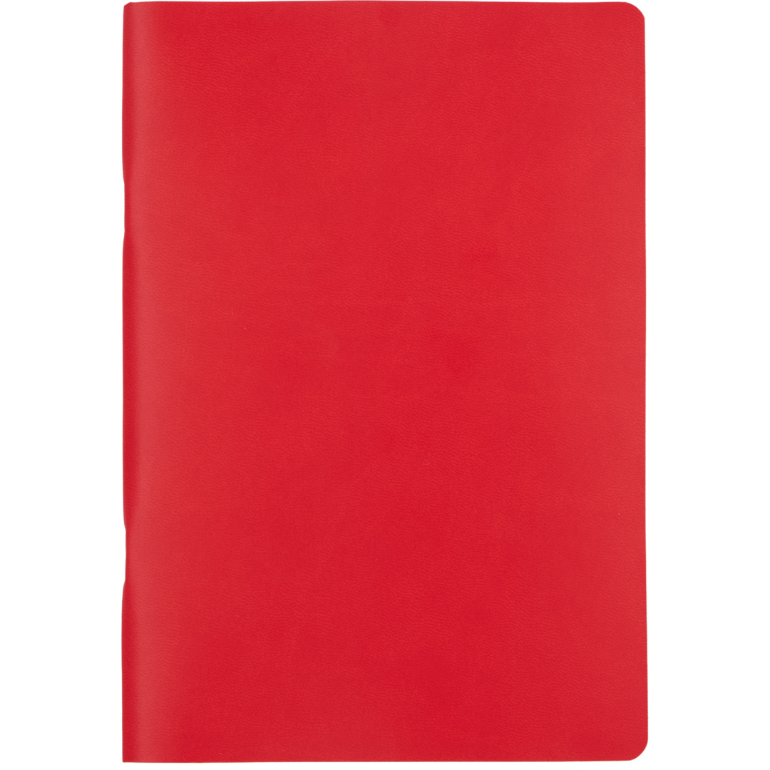 5.5” x 8” FSC ® Recycled Mano Slim Meeting Journal - 2900-61 Red