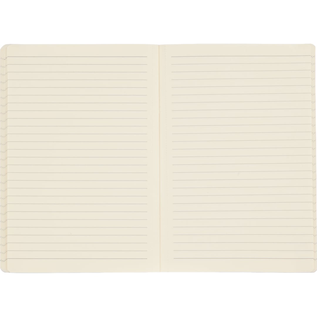 5.5” x 8” FSC ® Recycled Mano Slim Meeting Journal - 2900-61 Black