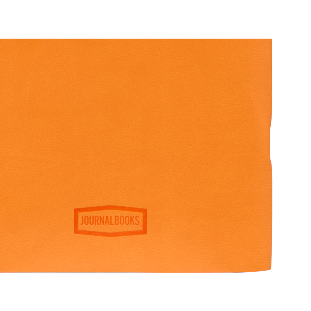 5.5” x 8” FSC ® Recycled Mano Slim Meeting Journal - 2900-61 Orange
