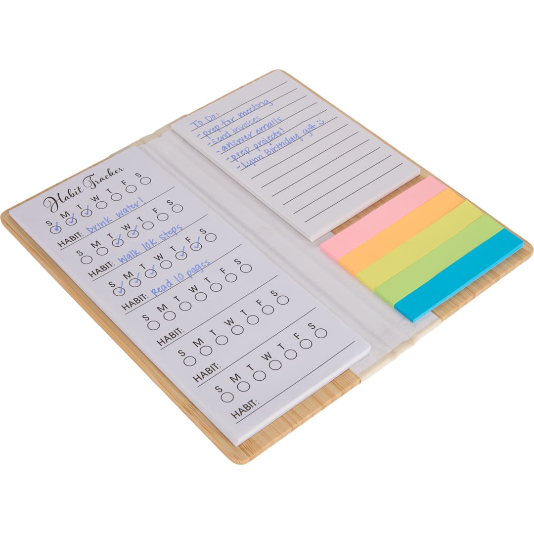 Wellable Wellable™ FSC® 100% Bamboo Sticky Notes Pad - 3002-54 Natural