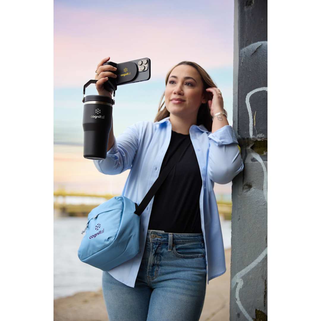 Caribou RPET 6 Can Cooler - 3750-93 Blue