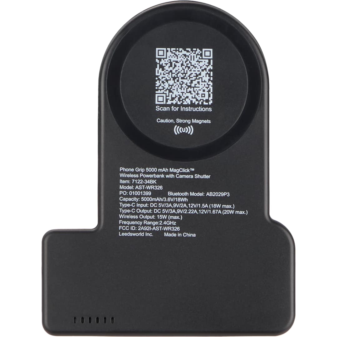  Phone Grip 5000 mAh MagClick™ Powerbank and Shutte - 7122-34