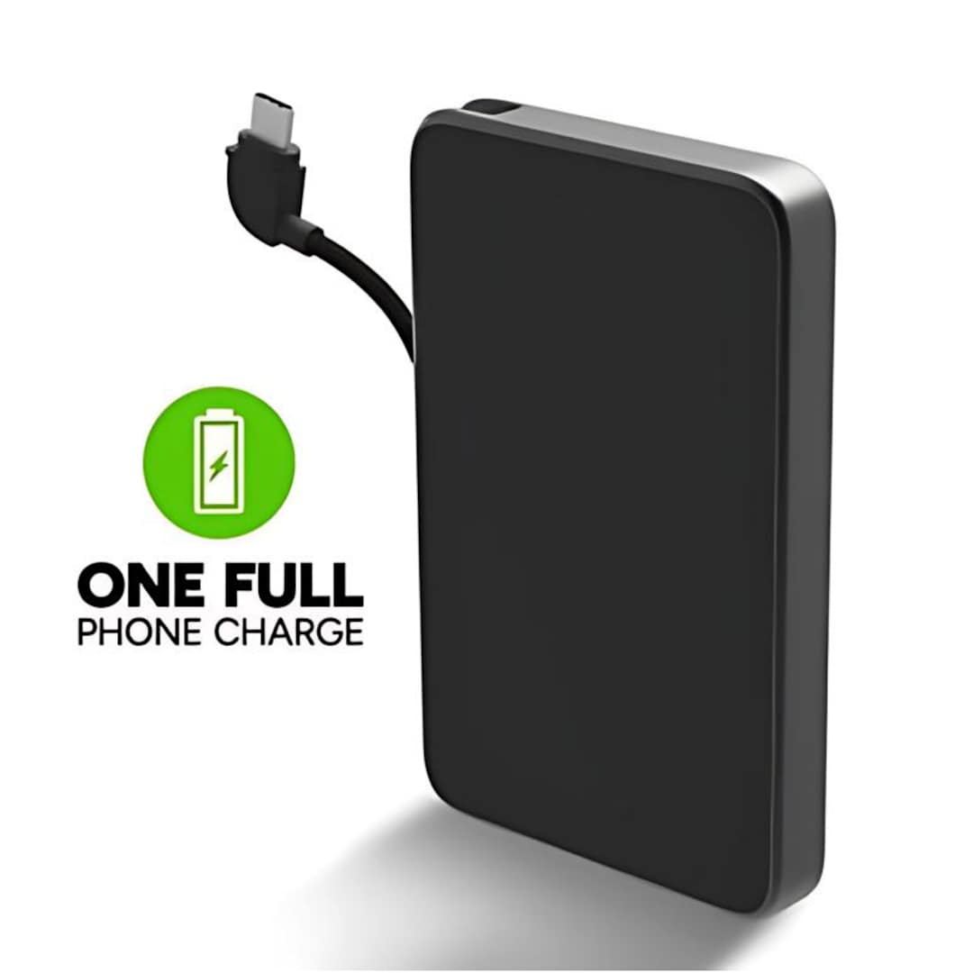 mophie mophie® Powerstation® Mini with Integrated Cable - 7124-30 Black