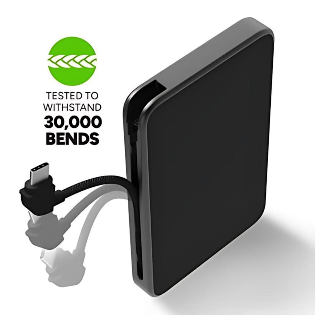 mophie mophie® Powerstation® Mini with Integrated Cable - 7124-30 Black