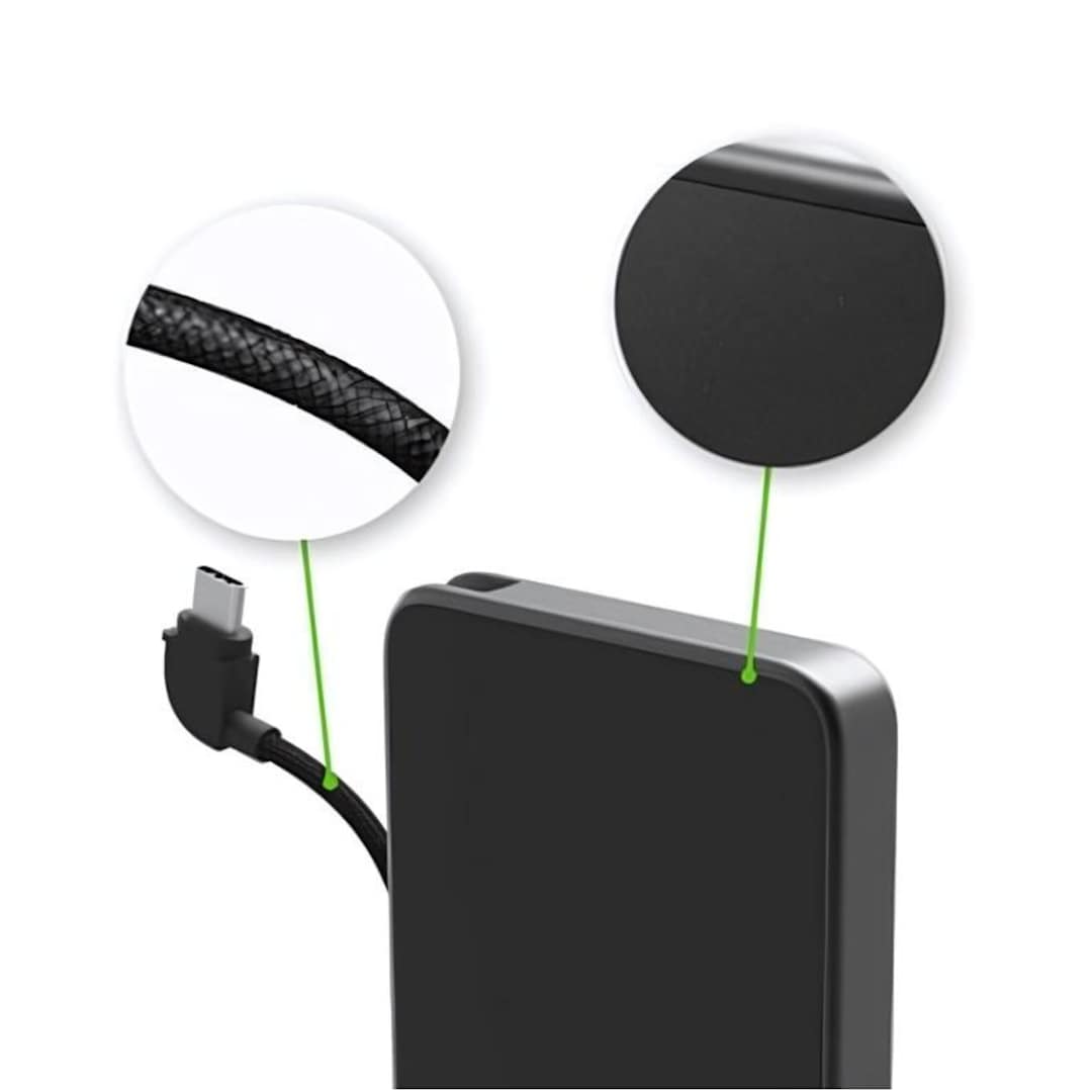 mophie mophie® Powerstation® Mini with Integrated Cable - 7124-30 Black
