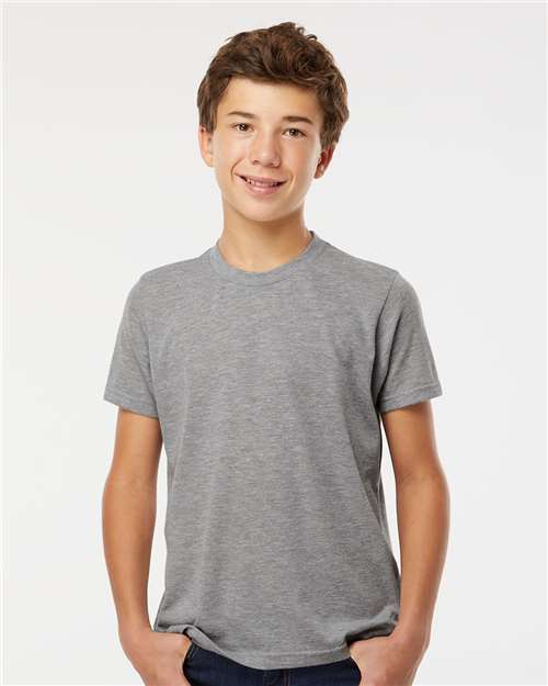 M&O Youth Deluxe Blend T-Shirt - 3544 - 3544M Heather Grey