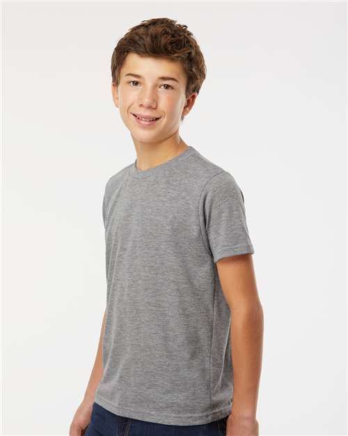 M&O Youth Deluxe Blend T-Shirt - 3544 - 3544M Heather Grey