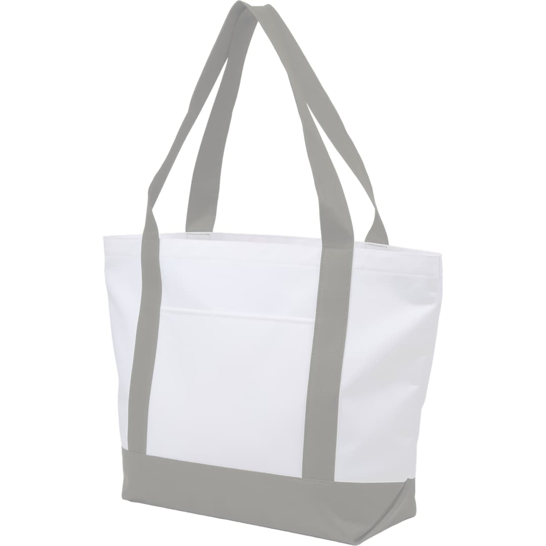 Oversized Recyled Canvas Tote Bag - 7901-51 Gray