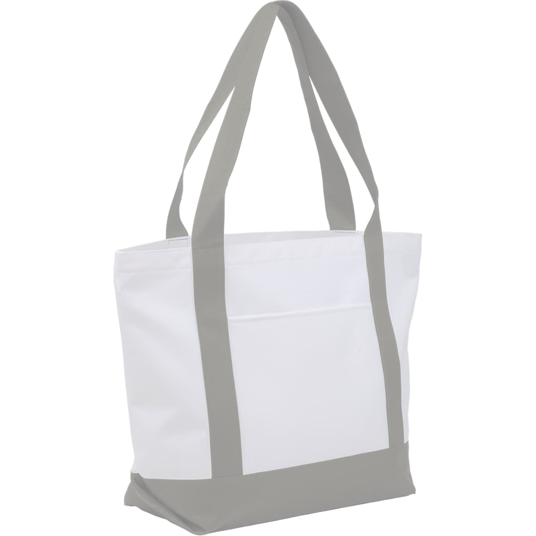 Oversized Recyled Canvas Tote Bag - 7901-51 Gray