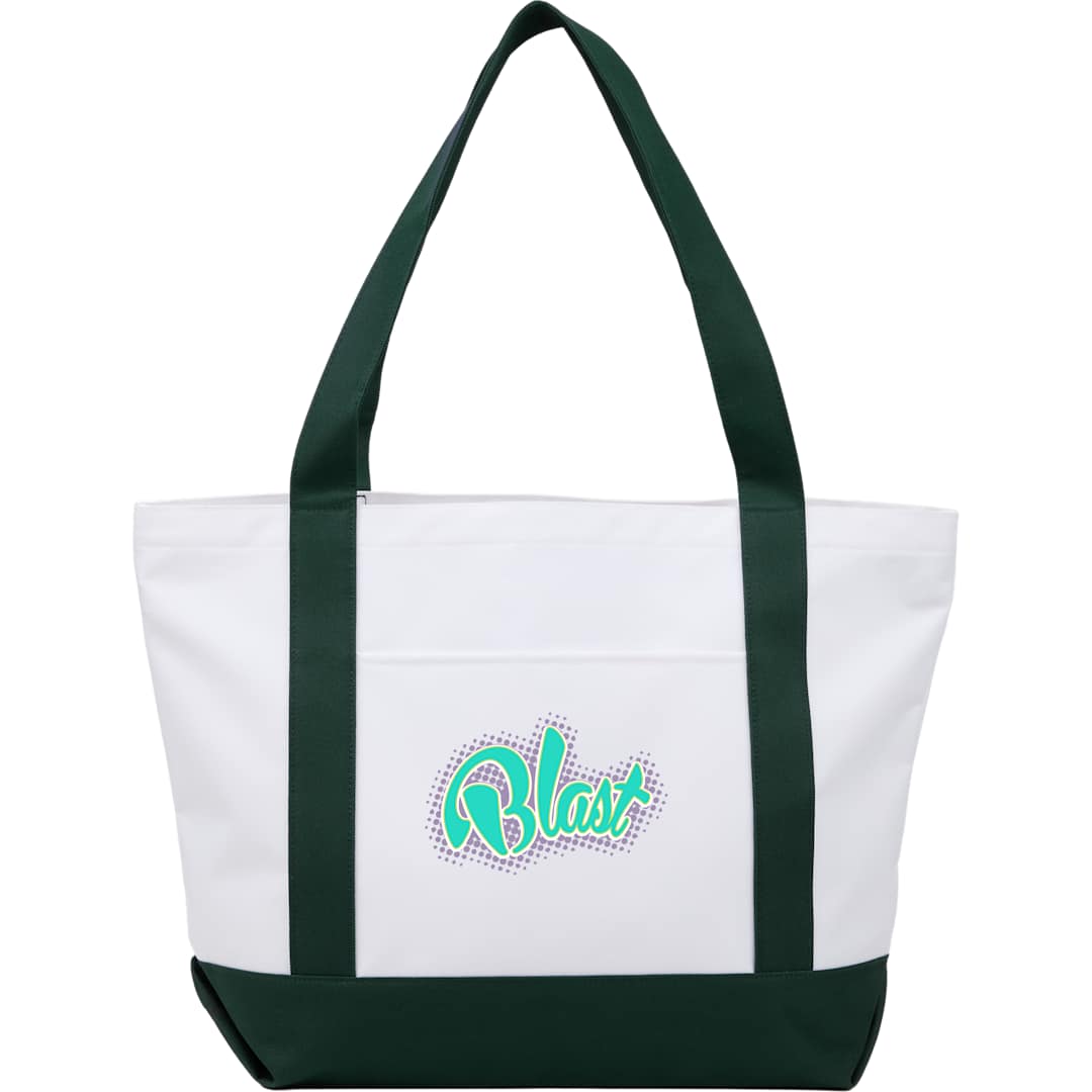Oversized Recyled Canvas Tote Bag - 7901-51 Green