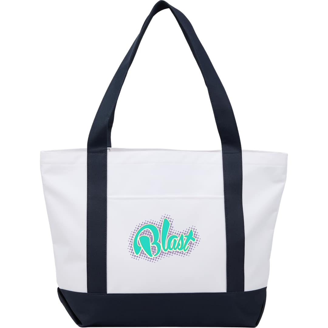 Oversized Recyled Canvas Tote Bag - 7901-51 Blue