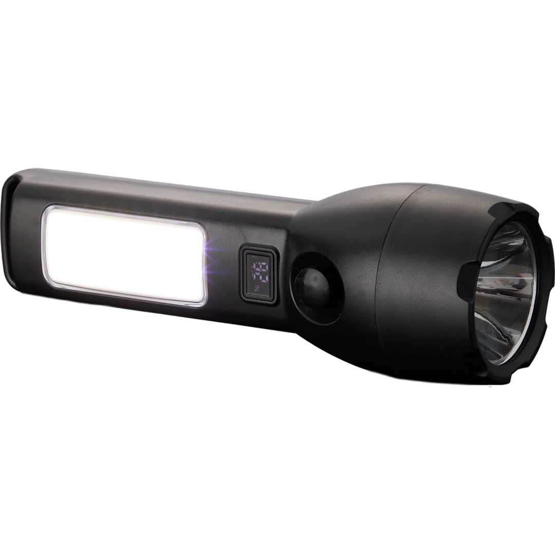  Solar Powered Rechargeable COB Flashlight - 8053-27