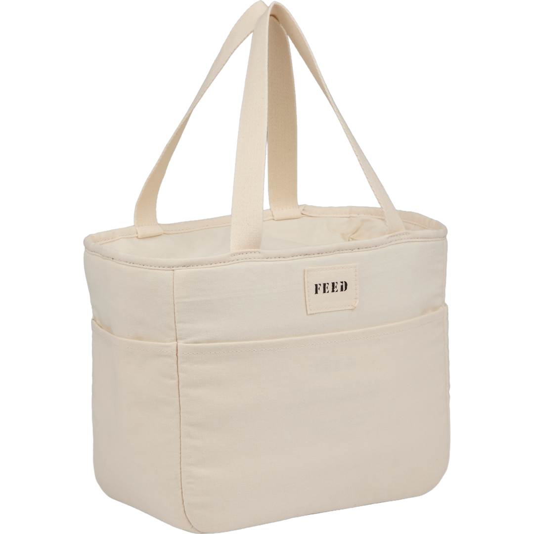 Feed FEED Organic Cotton 9 Can Lunch Cooler - 9009-19 Natural