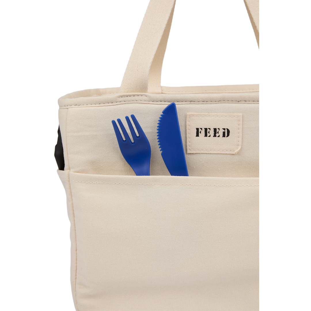 Feed FEED Organic Cotton 9 Can Lunch Cooler - 9009-19 Natural