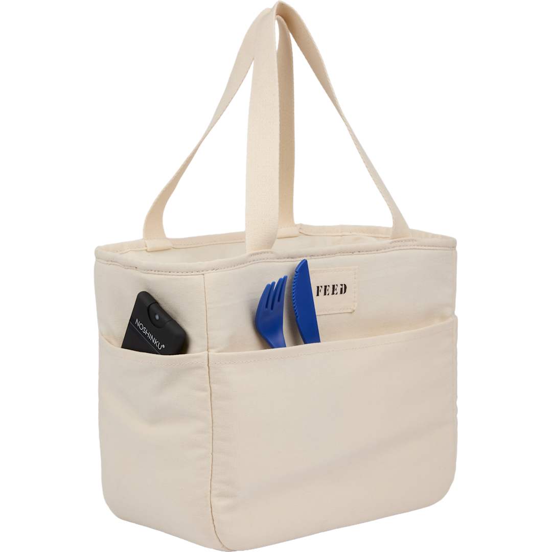 Feed FEED Organic Cotton 9 Can Lunch Cooler - 9009-19 Natural