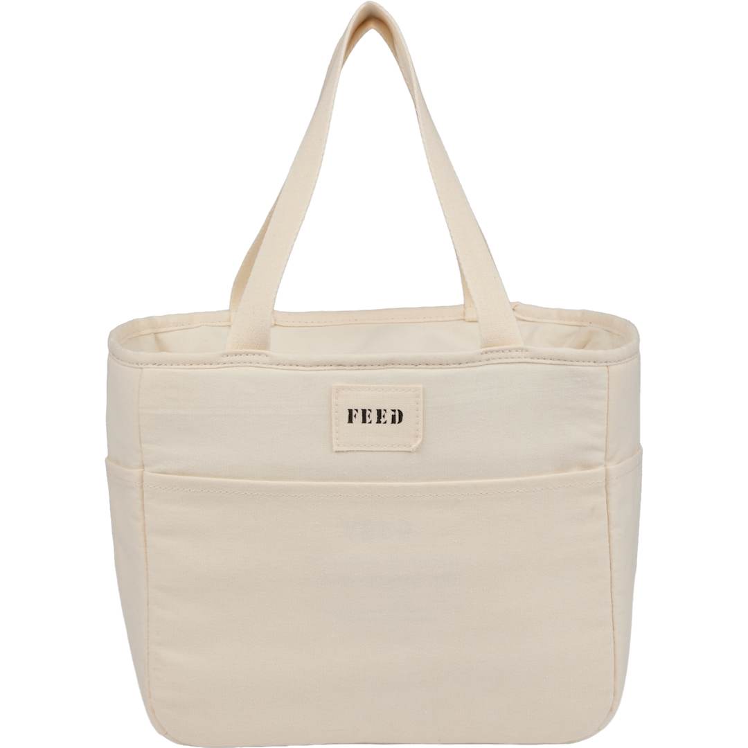 Feed FEED Organic Cotton 9 Can Lunch Cooler - 9009-19 Natural