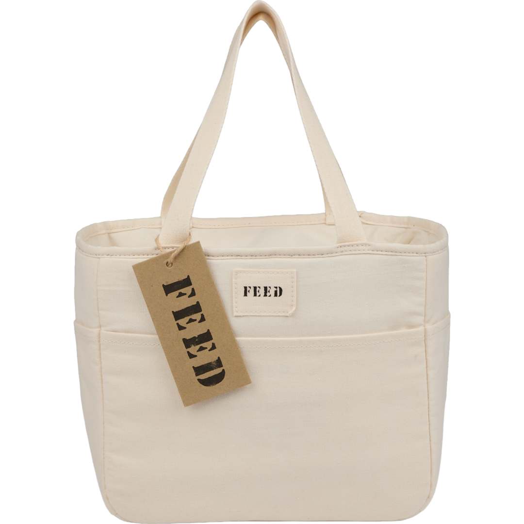 Feed FEED Organic Cotton 9 Can Lunch Cooler - 9009-19 Natural