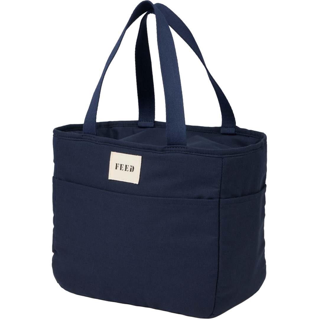 Feed FEED Organic Cotton 9 Can Lunch Cooler - 9009-19 Blue