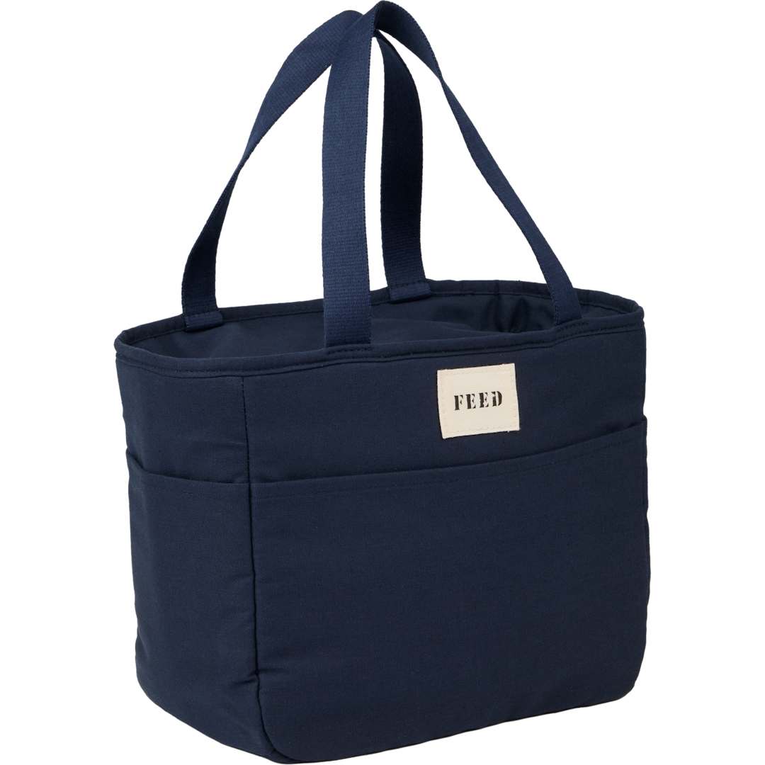 Feed FEED Organic Cotton 9 Can Lunch Cooler - 9009-19 Blue