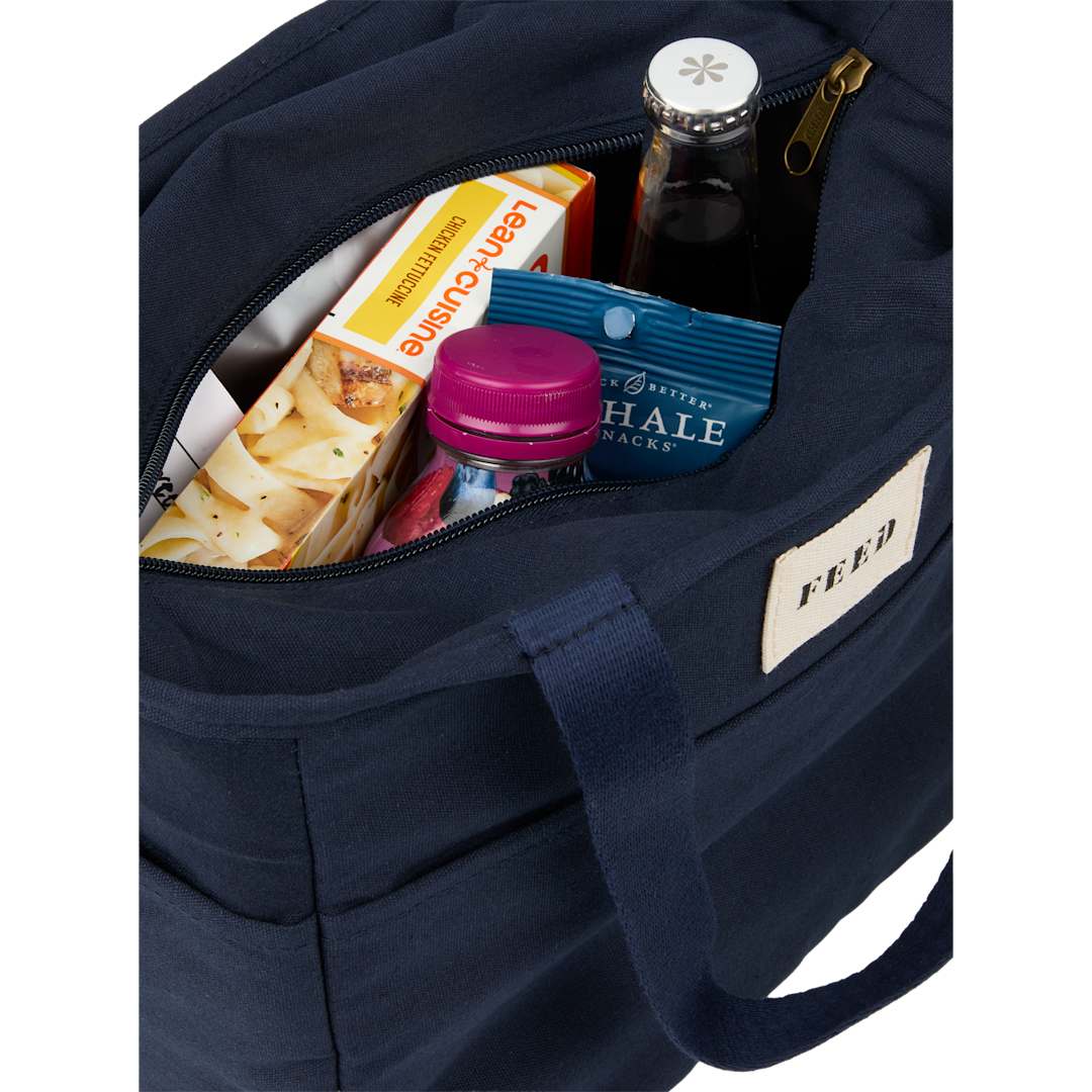 Feed FEED Organic Cotton 9 Can Lunch Cooler - 9009-19 Blue