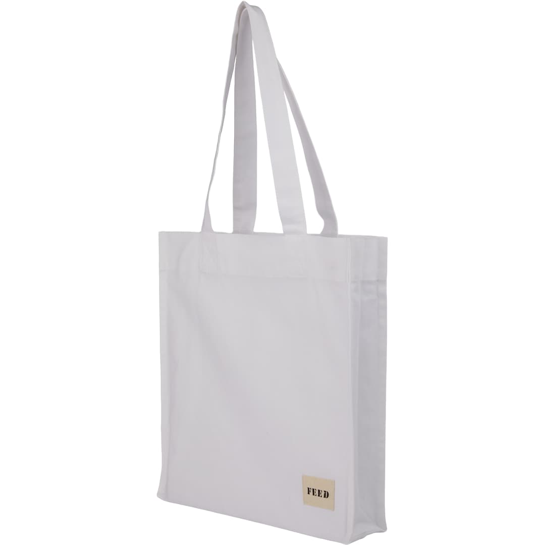 Feed FEED Organic Cotton Book Tote - 9009-20 White