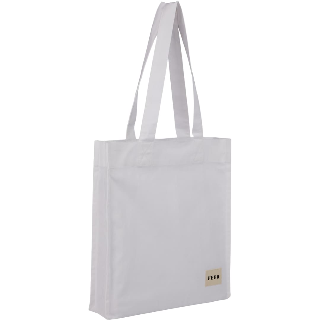 Feed FEED Organic Cotton Book Tote - 9009-20 White