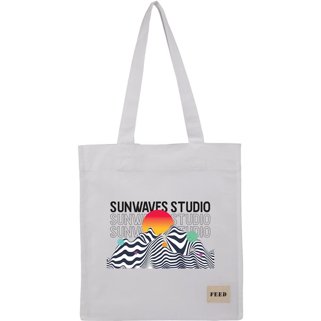 Feed FEED Organic Cotton Book Tote - 9009-20 White