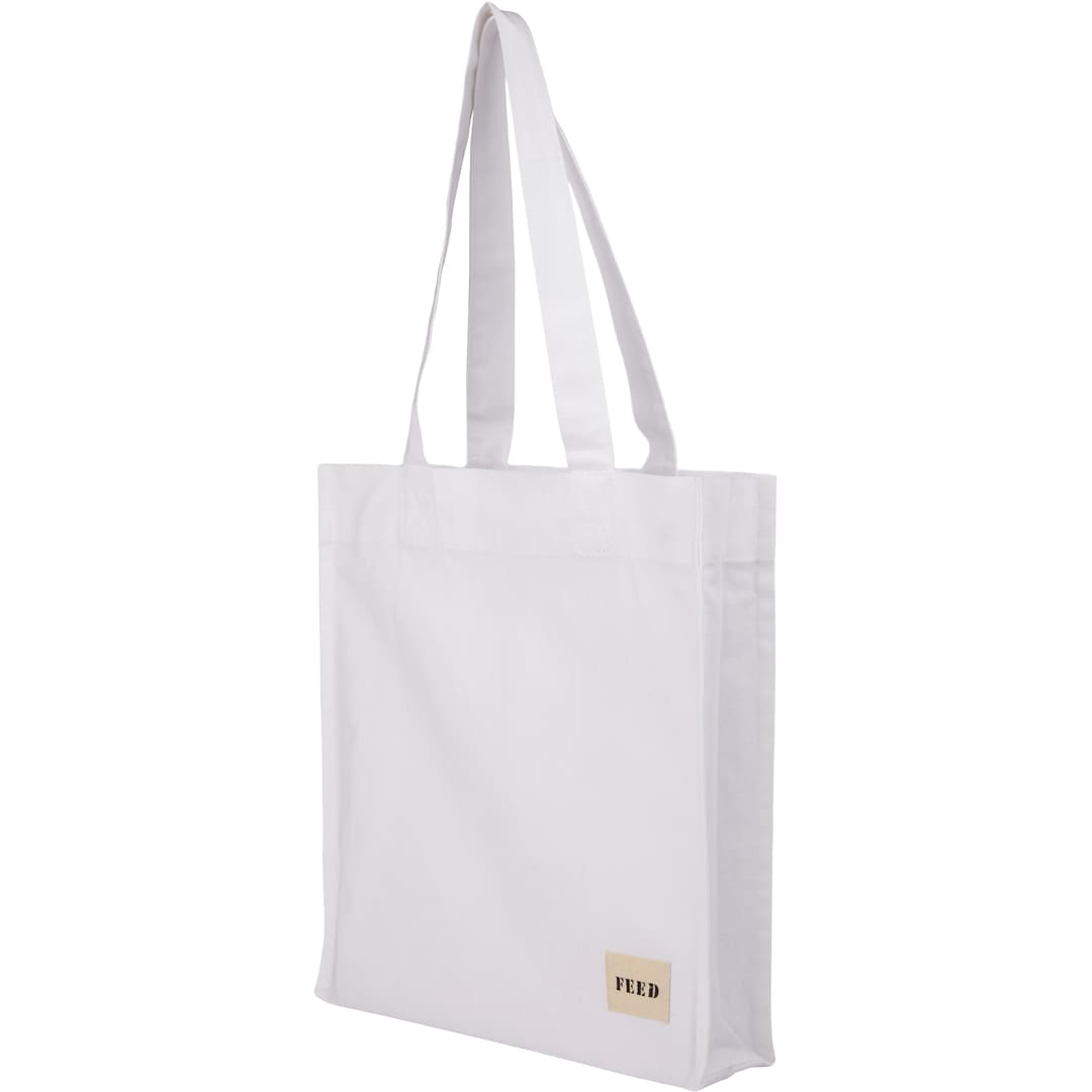 Feed FEED Organic Cotton Book Tote - 9009-20 White