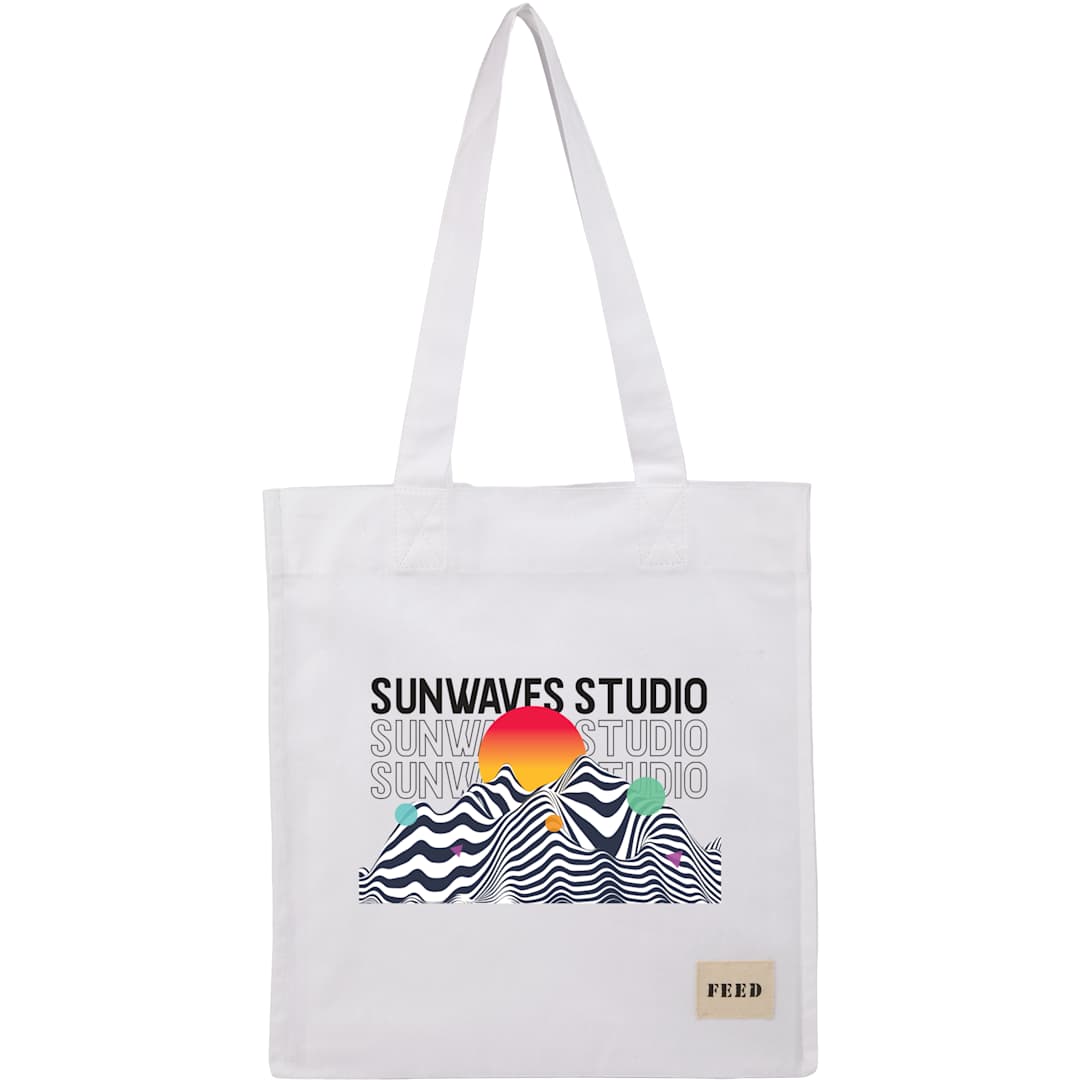 Feed FEED Organic Cotton Book Tote - 9009-20 White