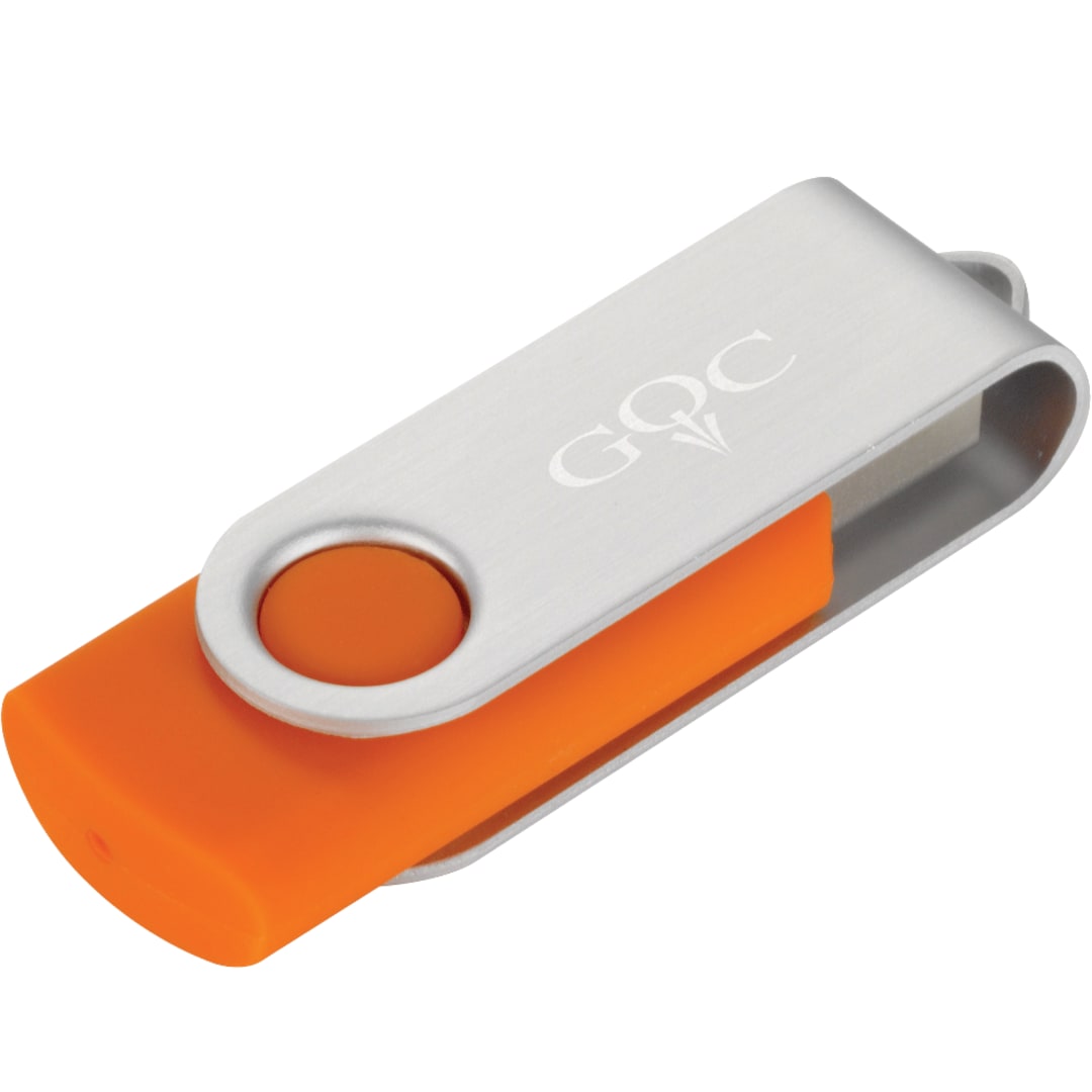 Rotate Flash Drive 4GB - 1690-49 Orange