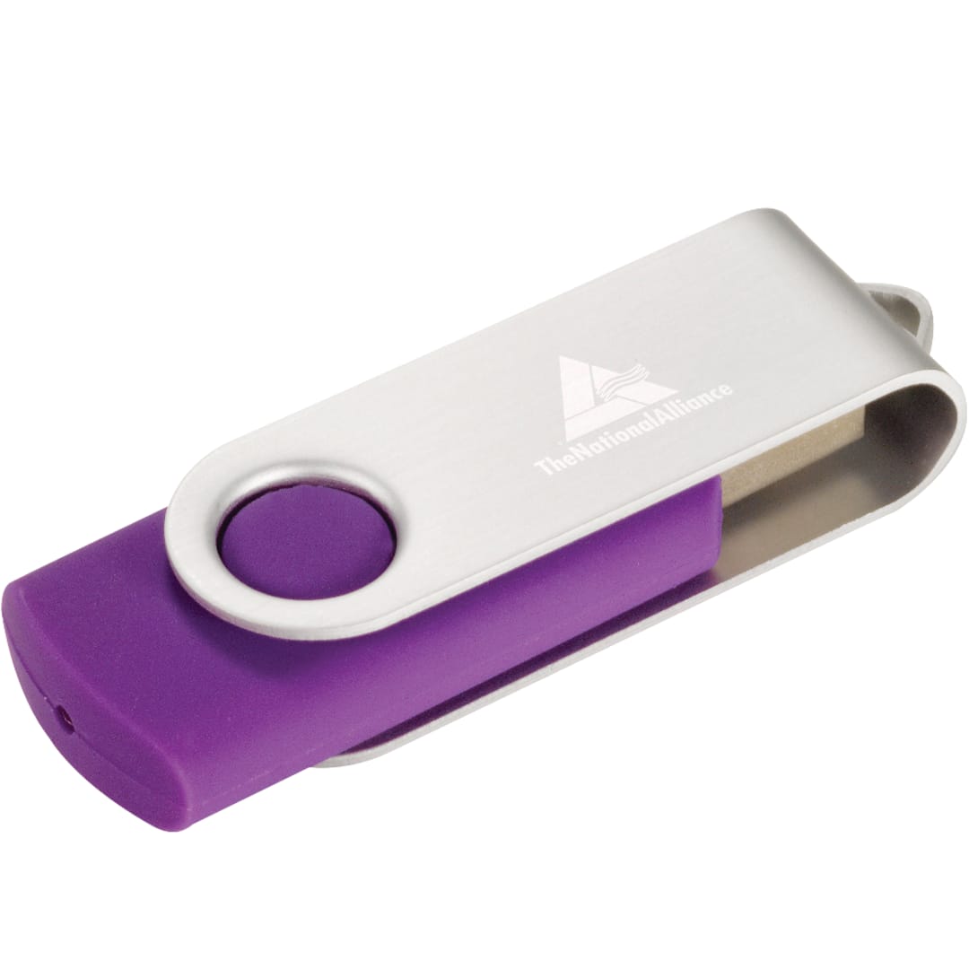 Rotate Flash Drive 4GB - 1690-49 Purple