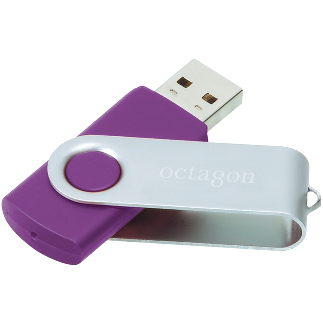 Rotate Flash Drive 4GB - 1690-49 Purple