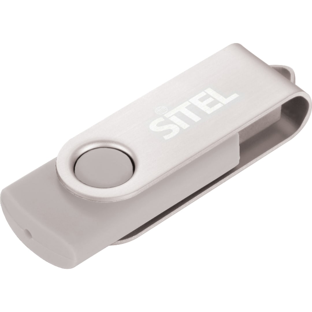 Rotate Flash Drive 4GB - 1690-49 Silver