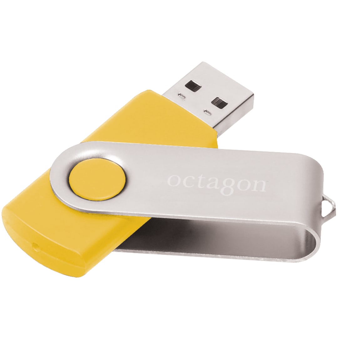 Rotate Flash Drive 4GB - 1690-49 Yellow