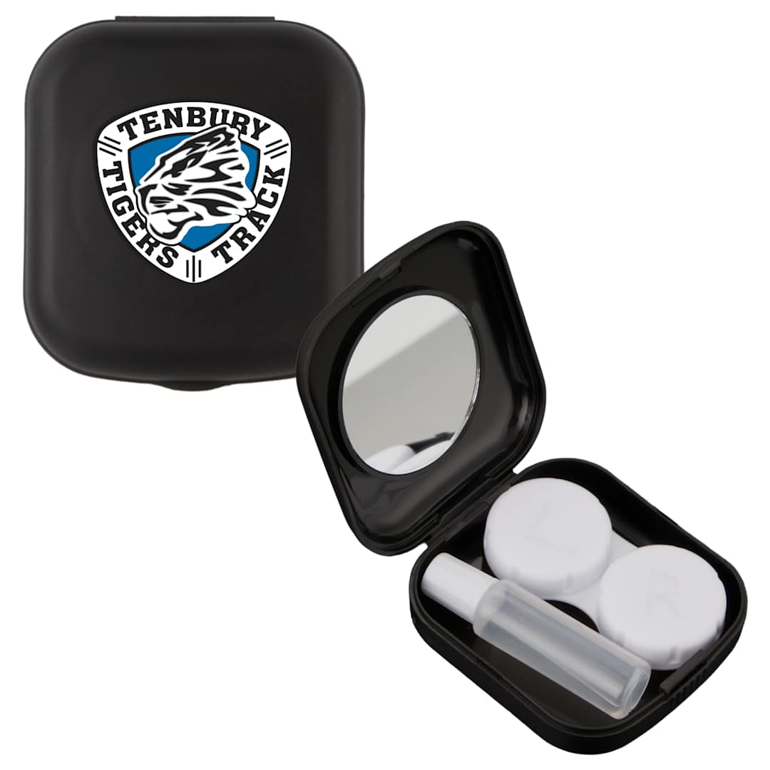 Bullet Recycled Contact Lens Travel Kit w Mirror - SM-1423 Black
