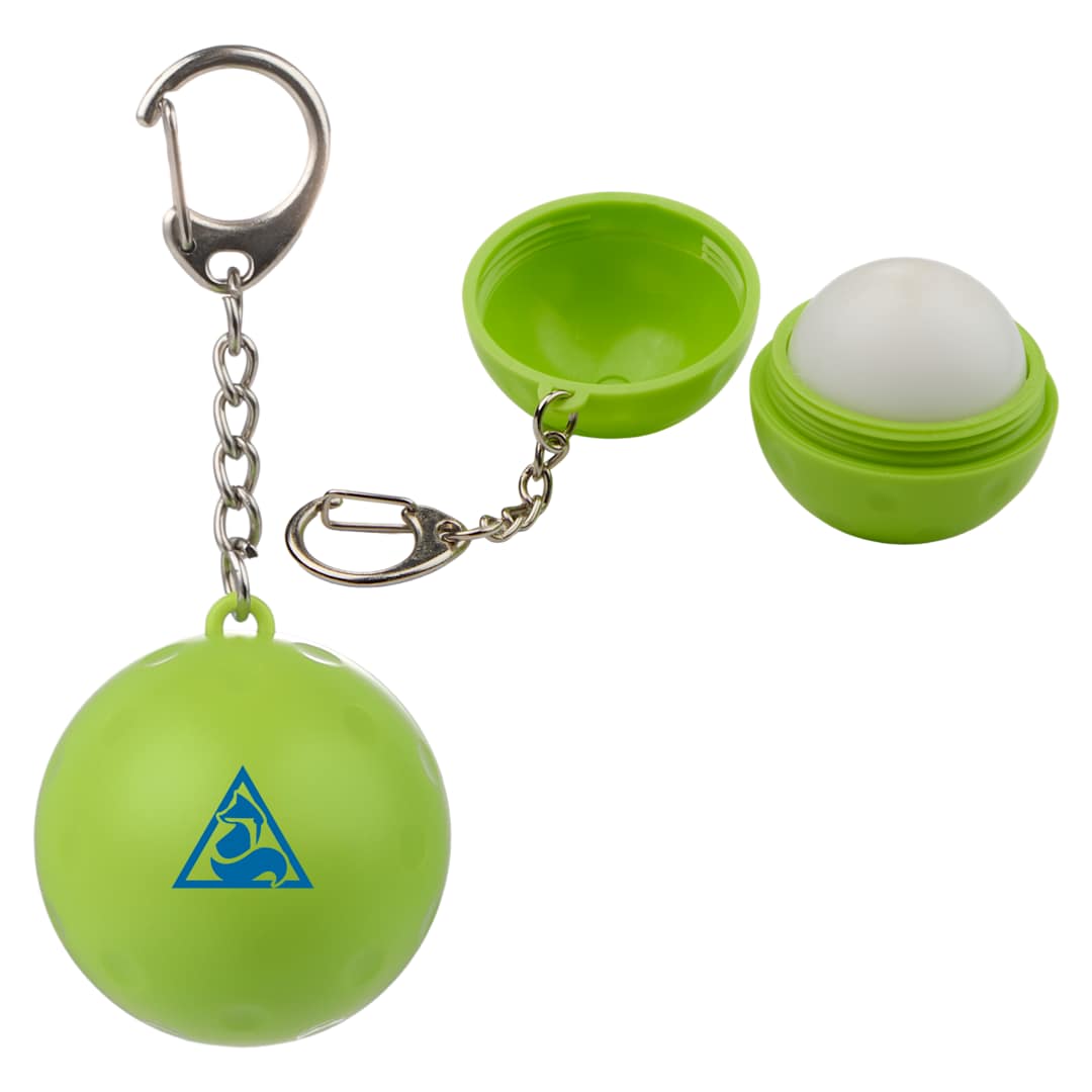 Pickleball SPF15 Lip Balm Keychain - SM-1730 Green