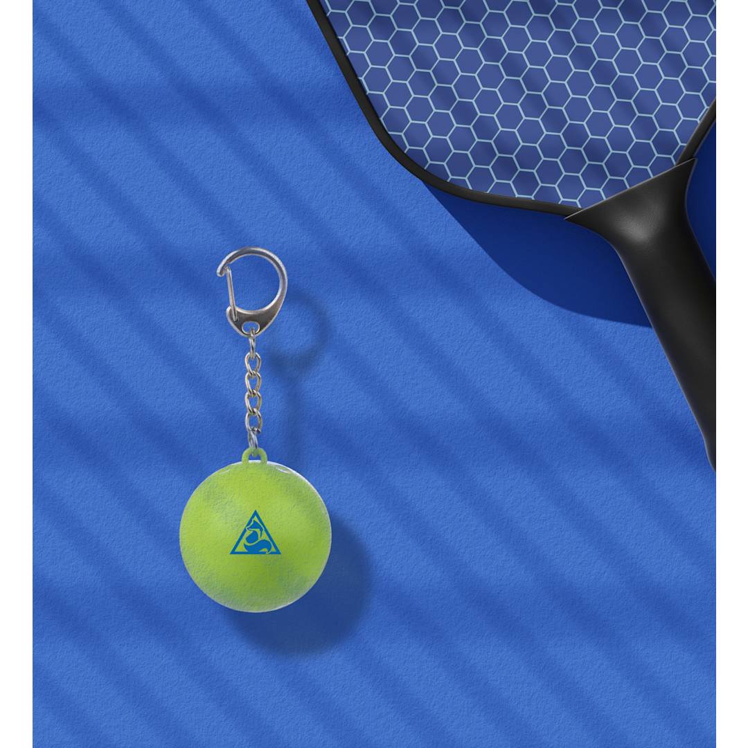 Pickleball SPF15 Lip Balm Keychain - SM-1730 Green