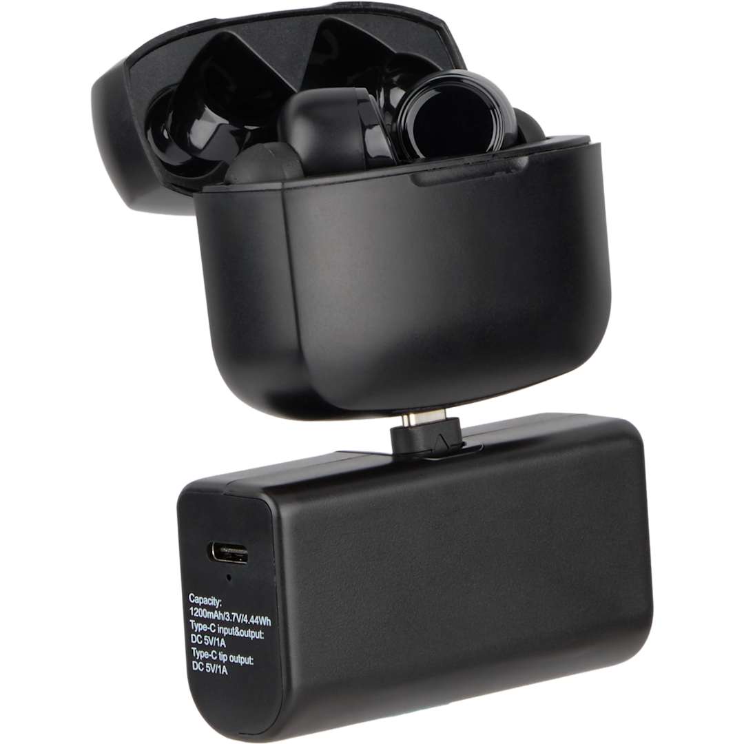 Stay Powered 1200 mAh Power Bank with Type-C Tip - SM-2856 Black