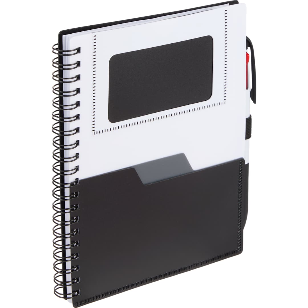 5” x 7” FSC® Recycled Stash Spiral Notebook - SM-5339 Black