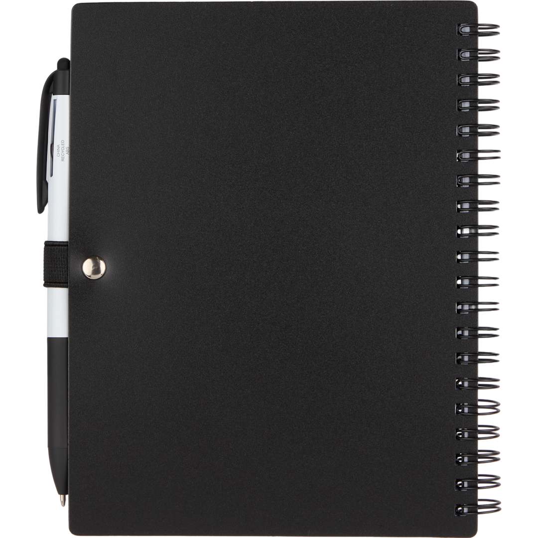 5” x 7” FSC® Recycled Stash Spiral Notebook - SM-5339 Black