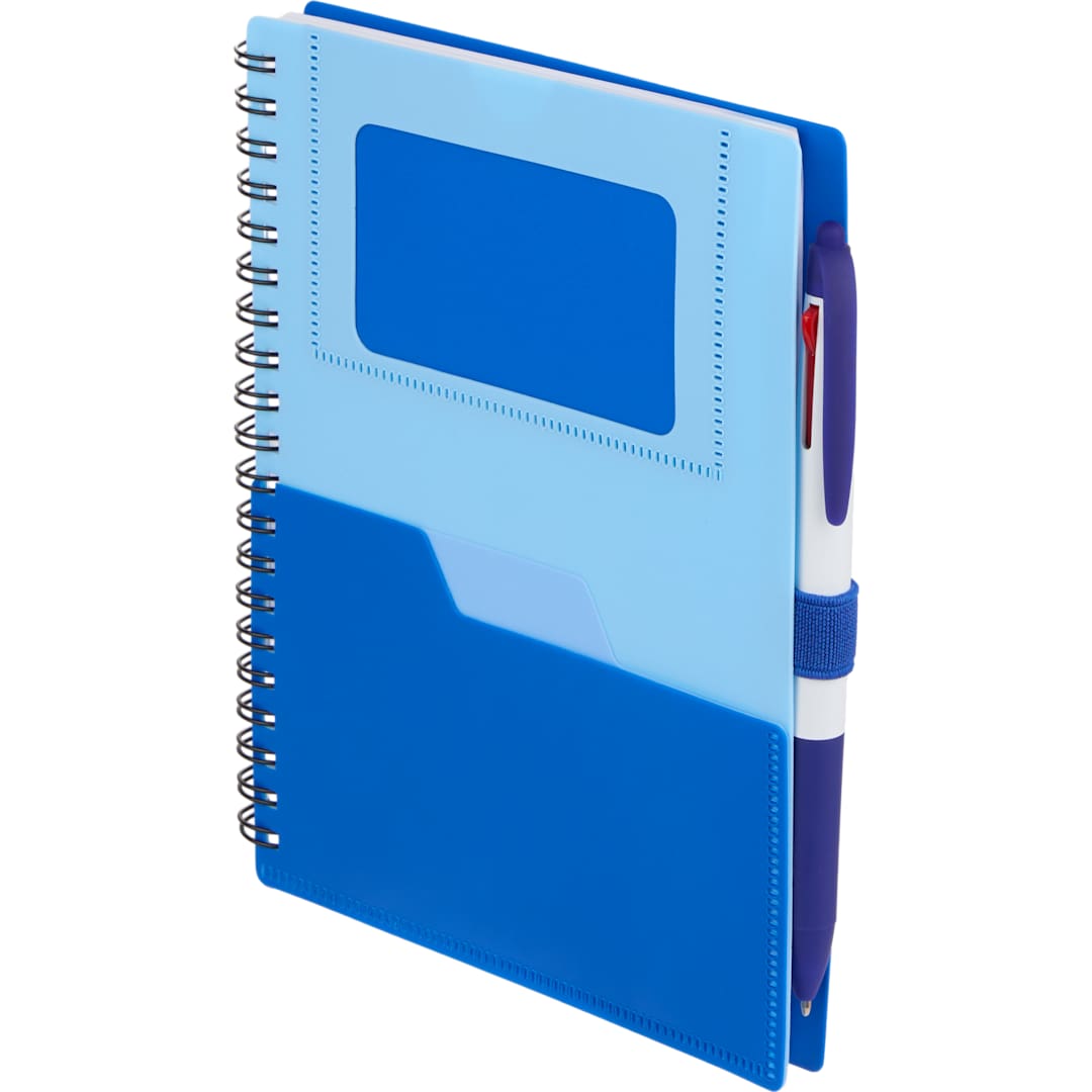 5” x 7” FSC® Recycled Stash Spiral Notebook - SM-5339 Blue