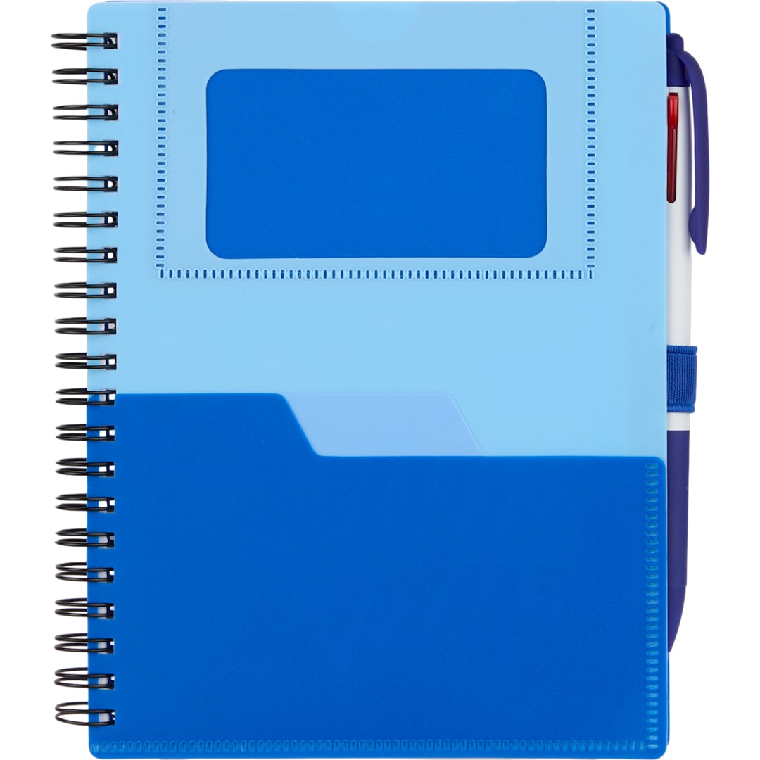 5” x 7” FSC® Recycled Stash Spiral Notebook - SM-5339 Blue
