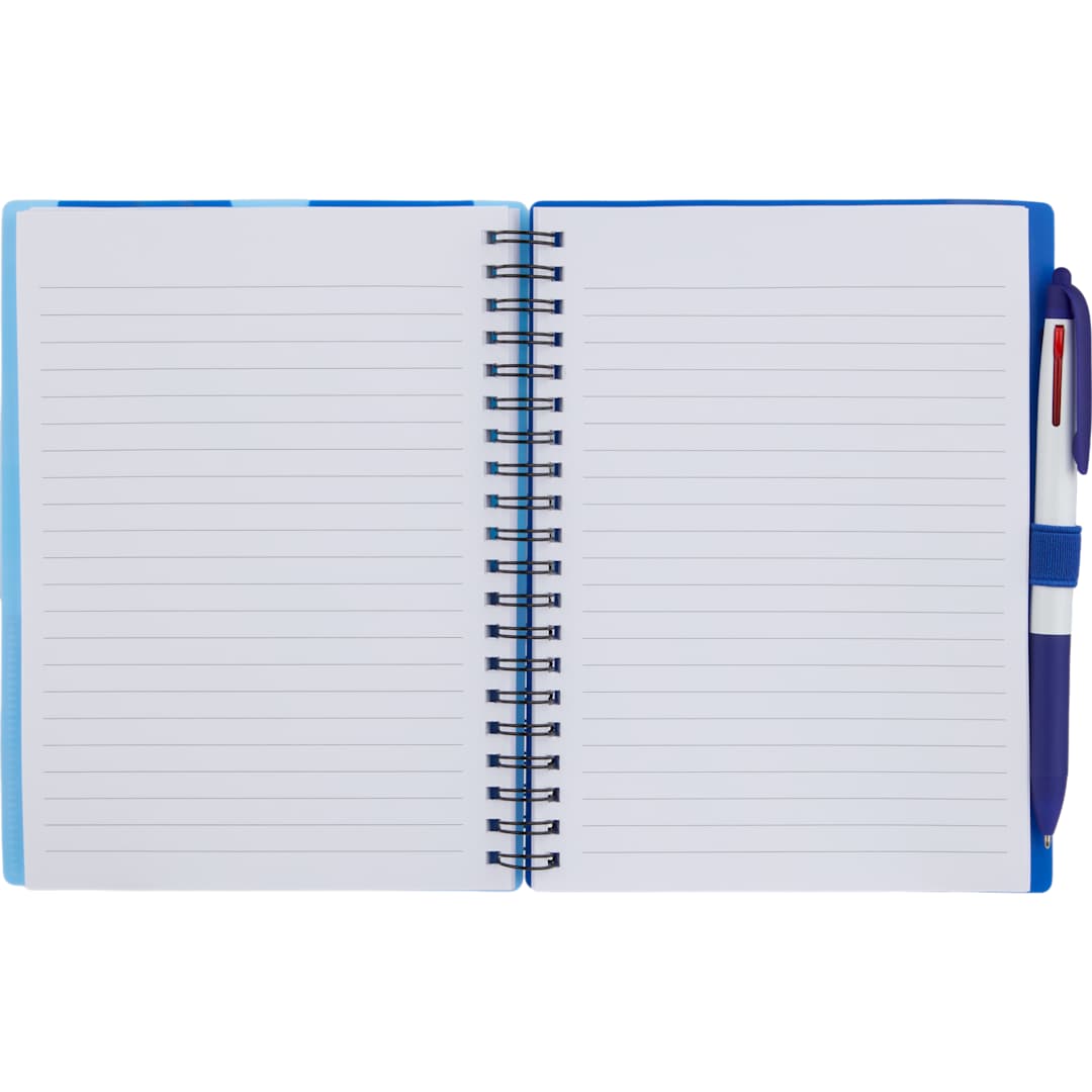 5” x 7” FSC® Recycled Stash Spiral Notebook - SM-5339 Blue