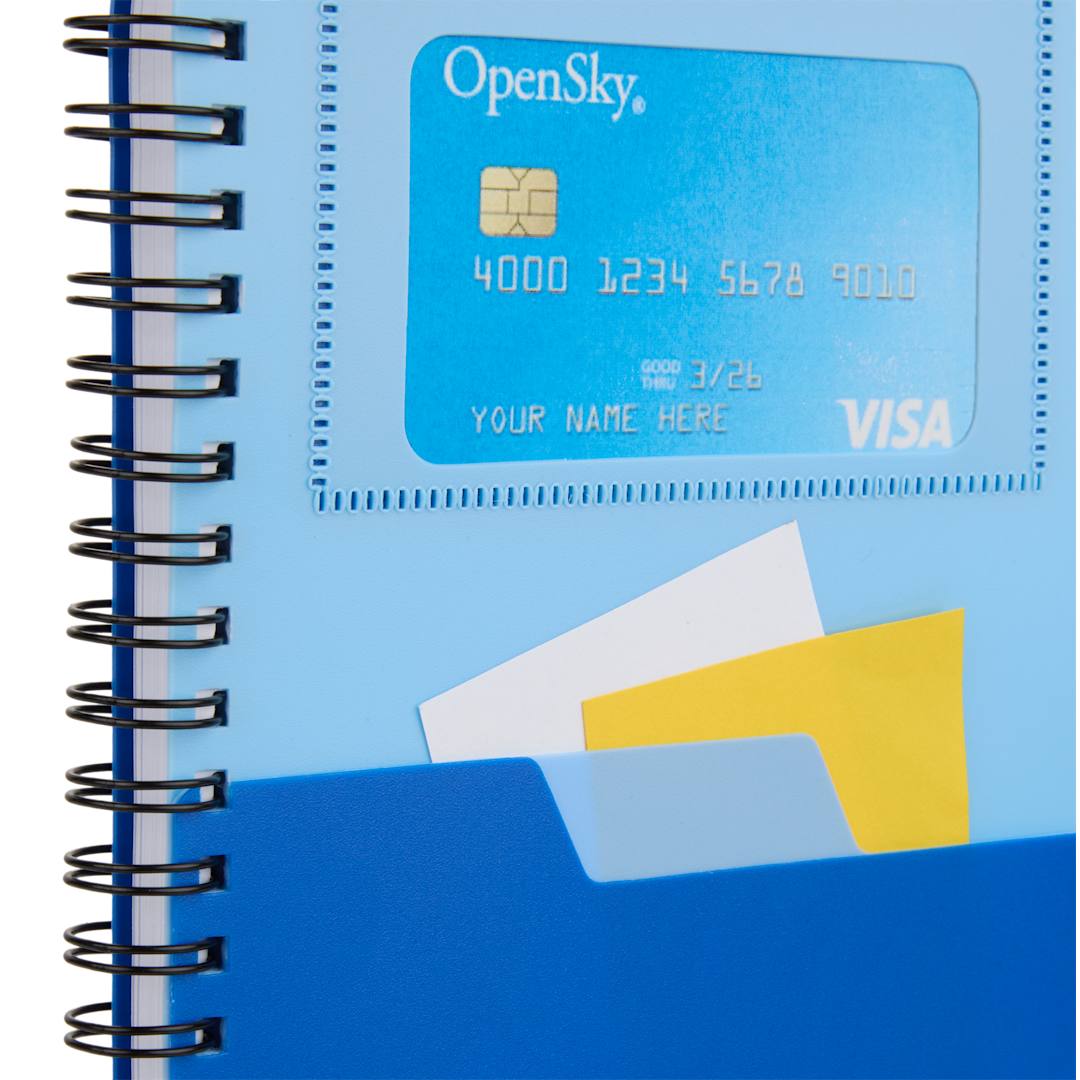 5” x 7” FSC® Recycled Stash Spiral Notebook - SM-5339 Blue