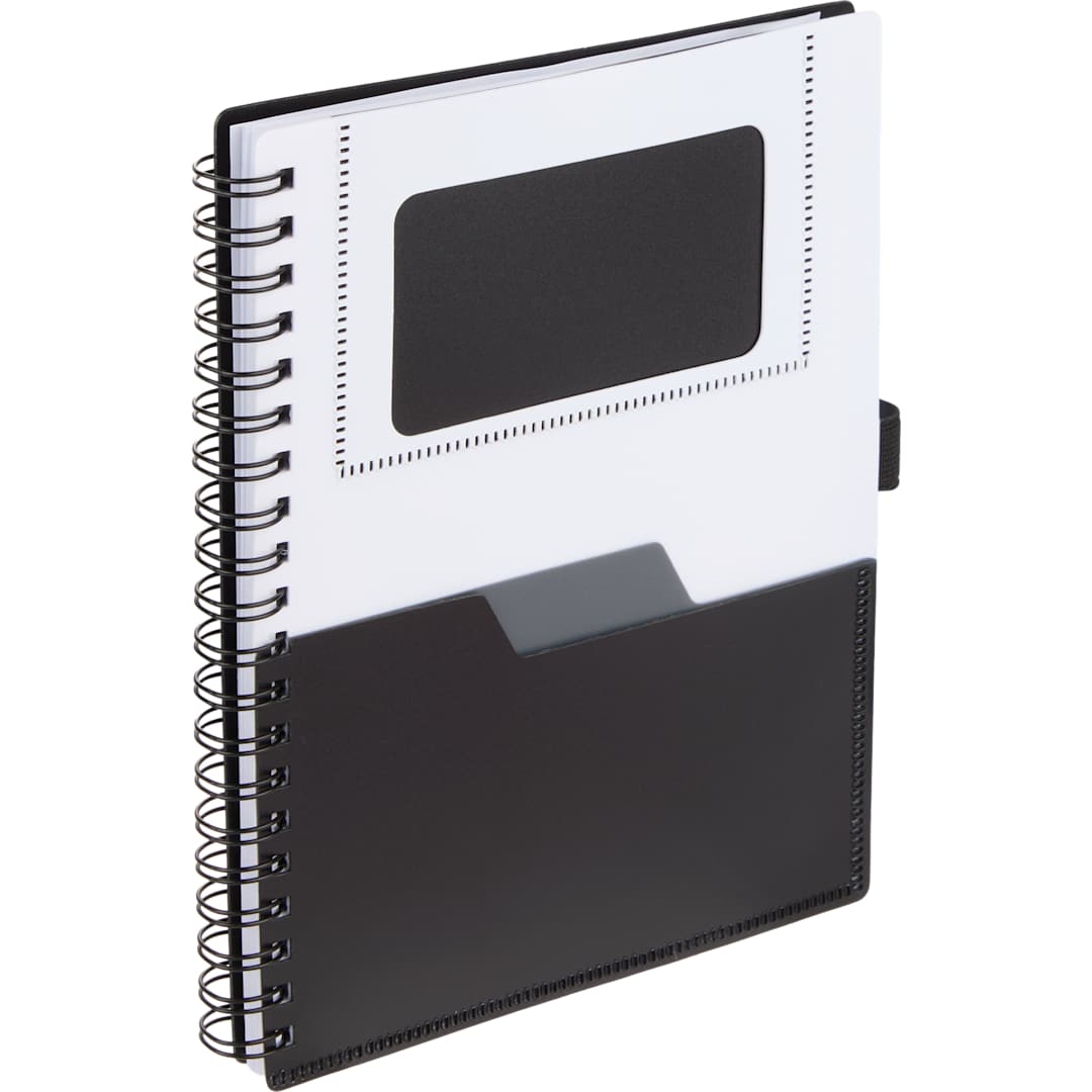5” x 7” FSC® Recycled Stash Spiral Notebook - SM-5339 Black
