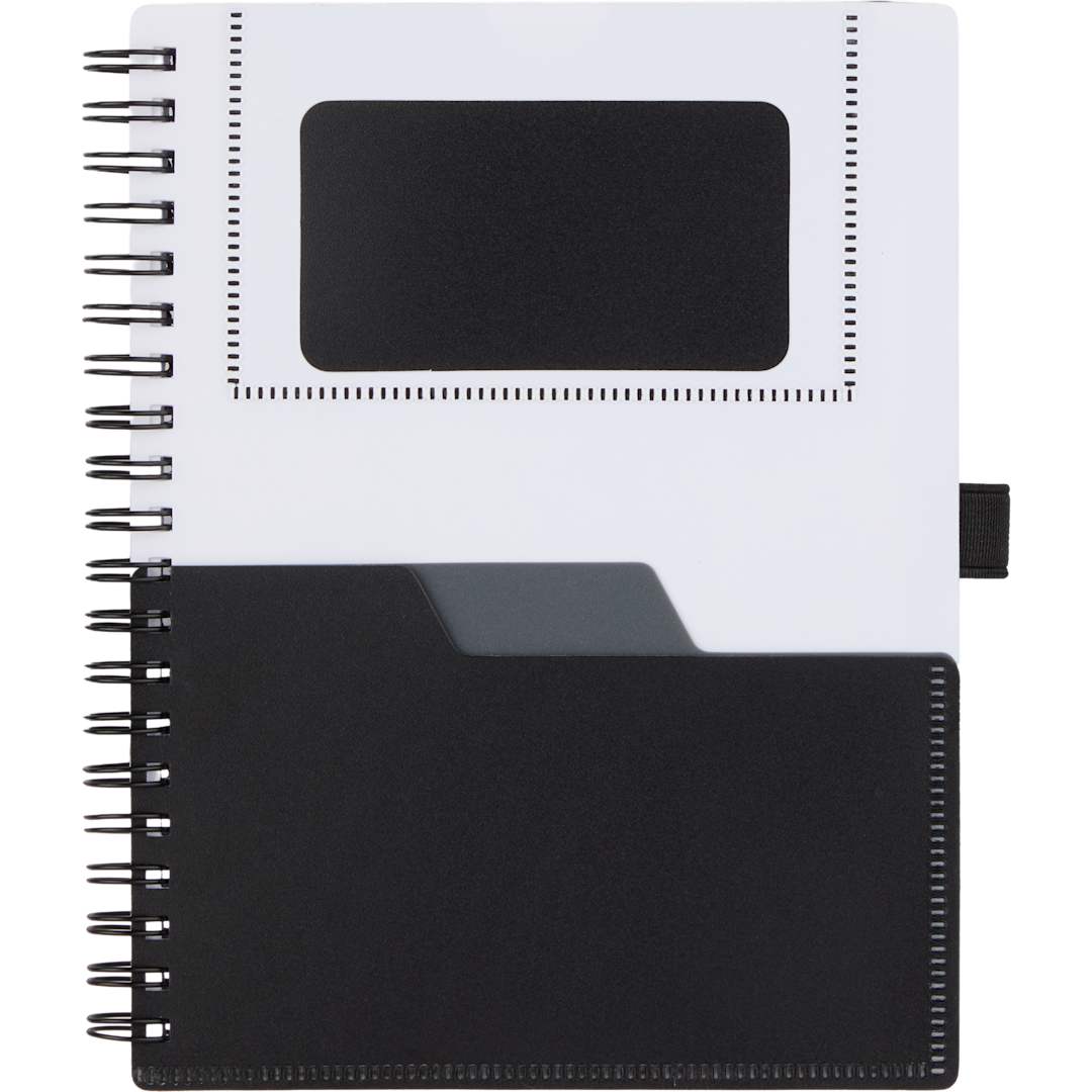 5” x 7” FSC® Recycled Stash Spiral Notebook - SM-5339 Black