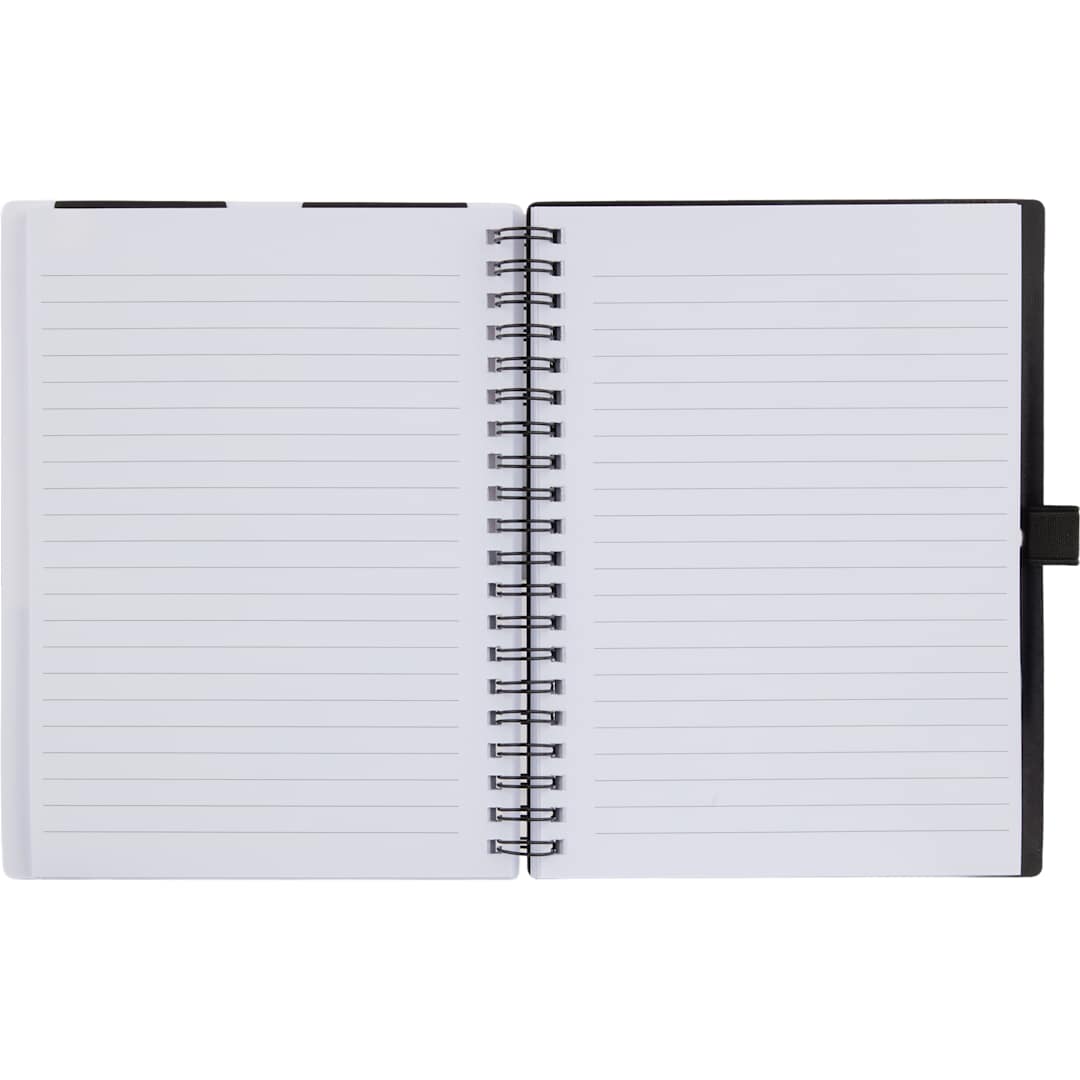 5” x 7” FSC® Recycled Stash Spiral Notebook - SM-5339 Black