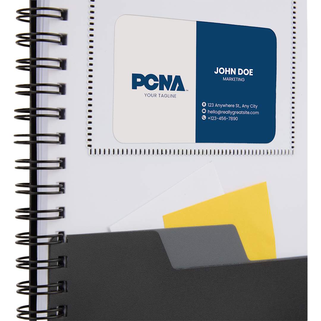 5” x 7” FSC® Recycled Stash Spiral Notebook - SM-5339 Black