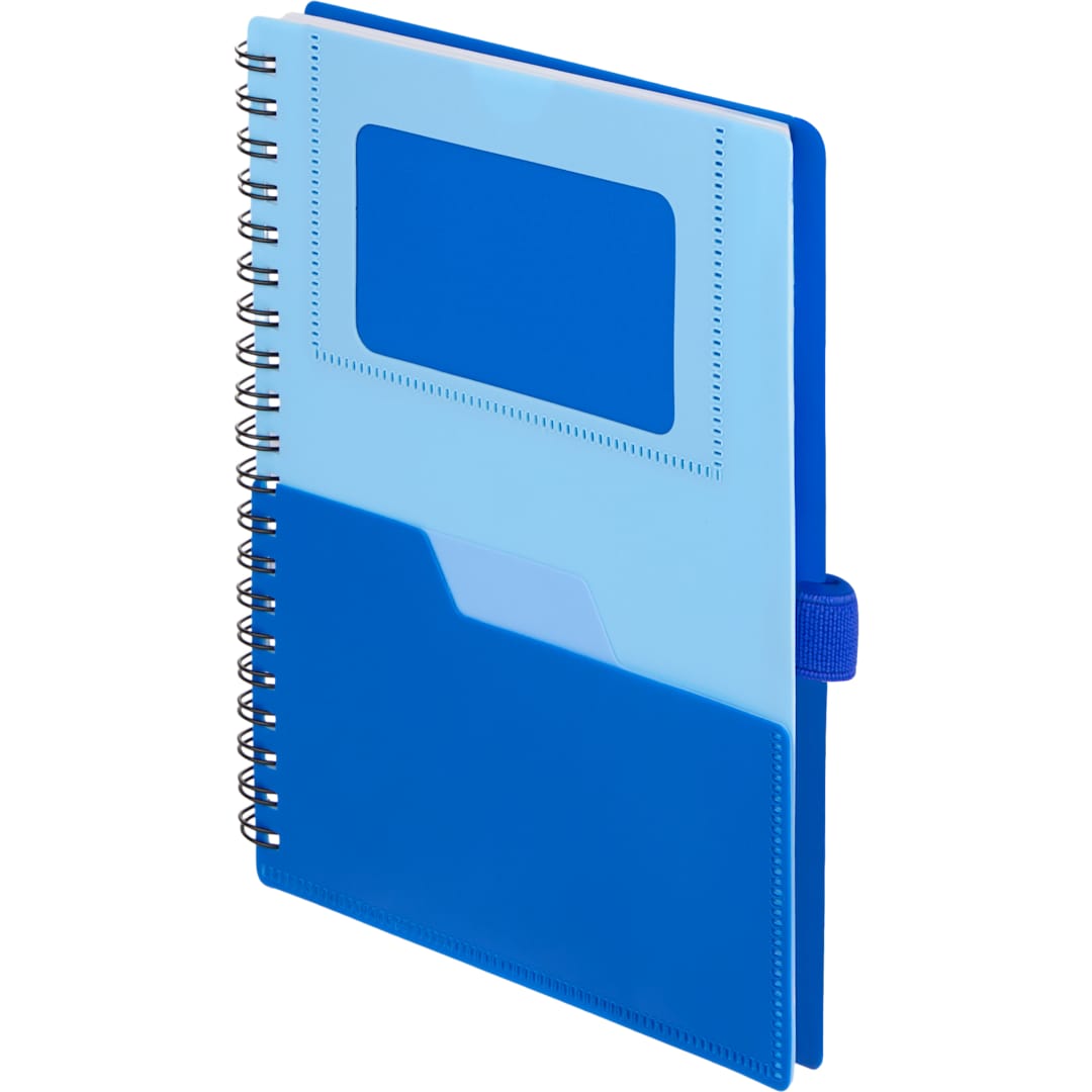 5” x 7” FSC® Recycled Stash Spiral Notebook - SM-5339 Blue