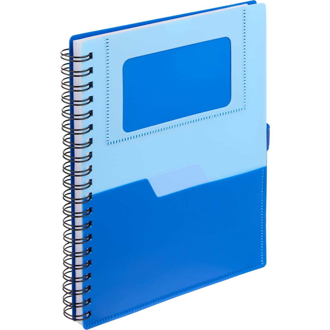 5” x 7” FSC® Recycled Stash Spiral Notebook - SM-5339 Blue